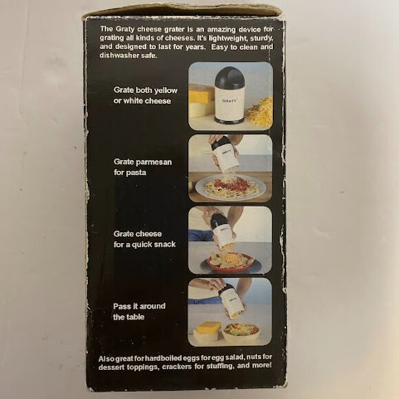 Graty Gourmet Cheese Grater 'As Seen On TV' Rotary Shredder with Blades - Picture 3 of 9